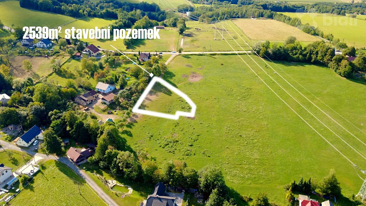 Prodej stavebního pozemku 2539 m²